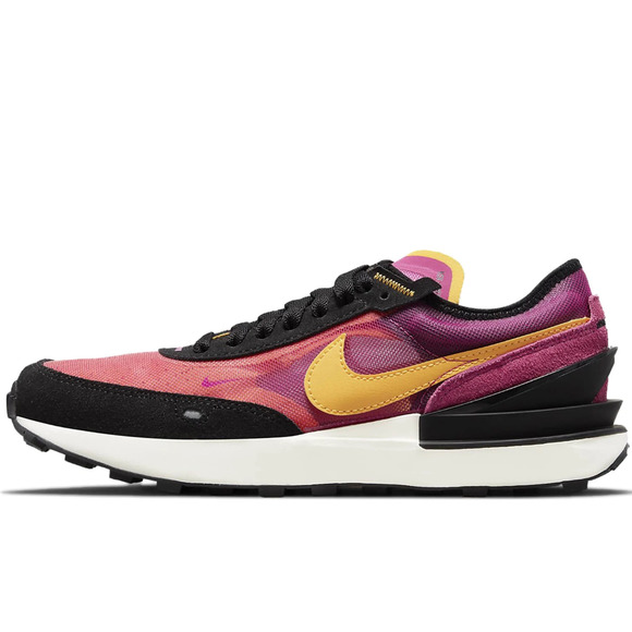 Nike Waffle One Sneakers DC0481-600 Lace Up Active Fuchsia‎ University Gold 5Y - Picture 1 of 11